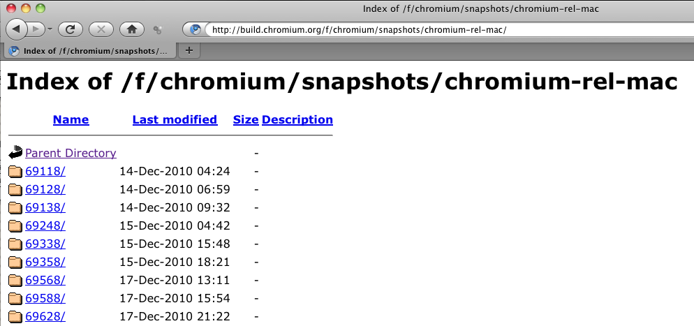 google chrome 2010 for mac osx